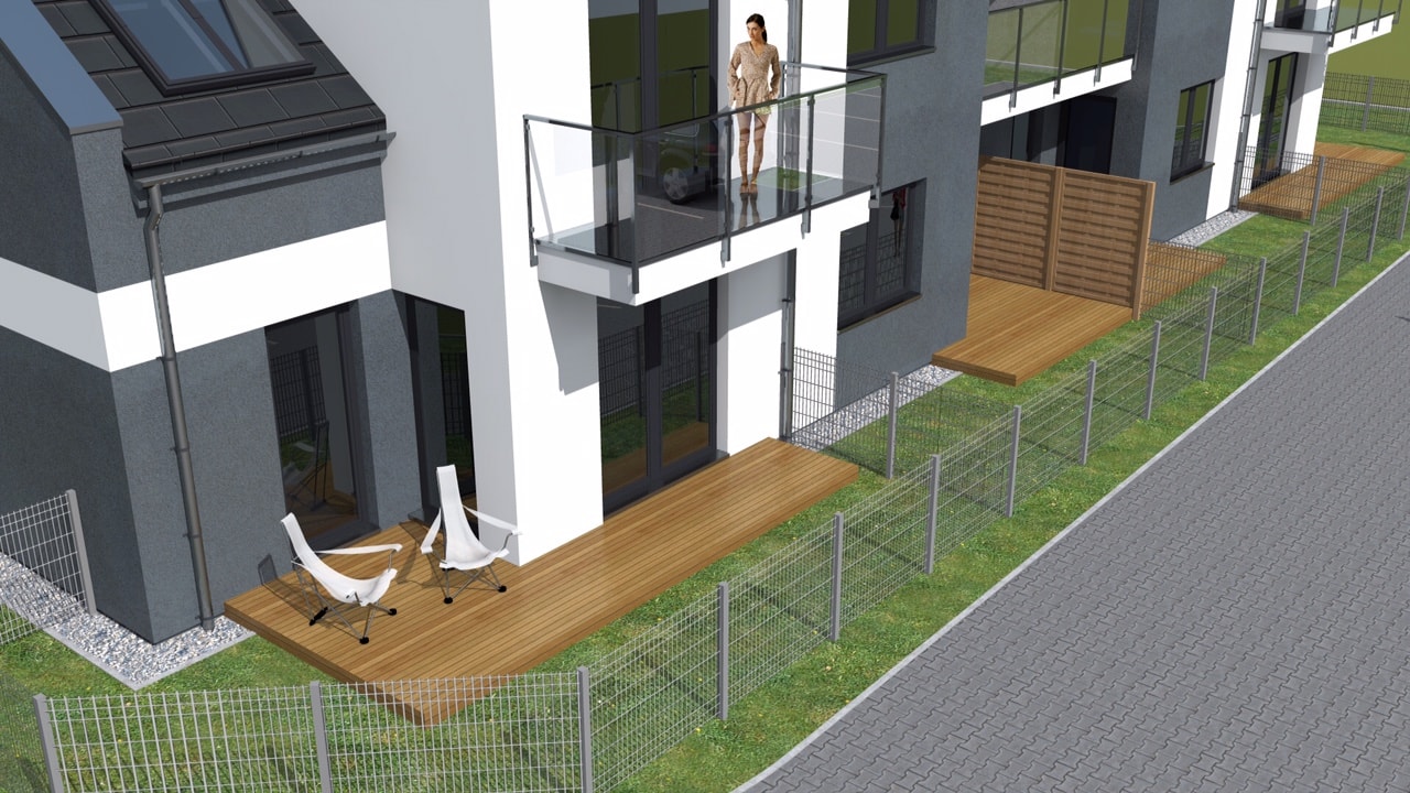 Mieszkanie z własnym ogrodem lub tarasem